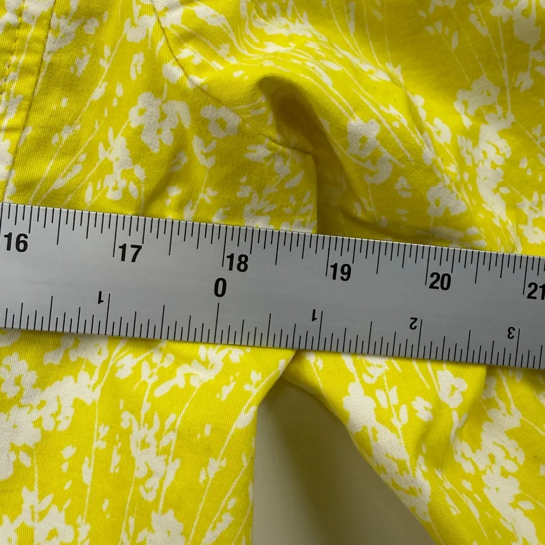 CAbi Field Jacket Womens Daisy Spring Yellow Floral 5160 Pockets Size Medium‎ - Image 9
