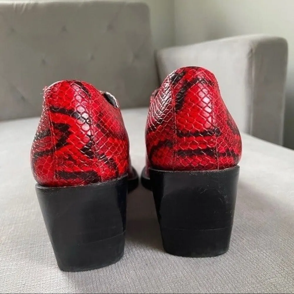 Chloé Chloe Rylee Python Print Leather Ankle Boots - Image 46