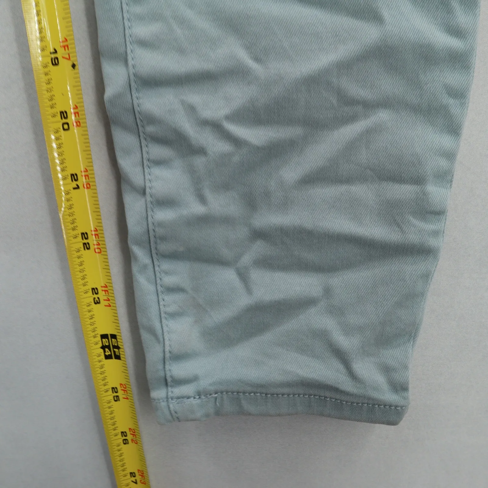 Buffalo David Bitton Blue Havana High Rise Soft Stretch Beach Ankle Pants 6/28 - Image 6