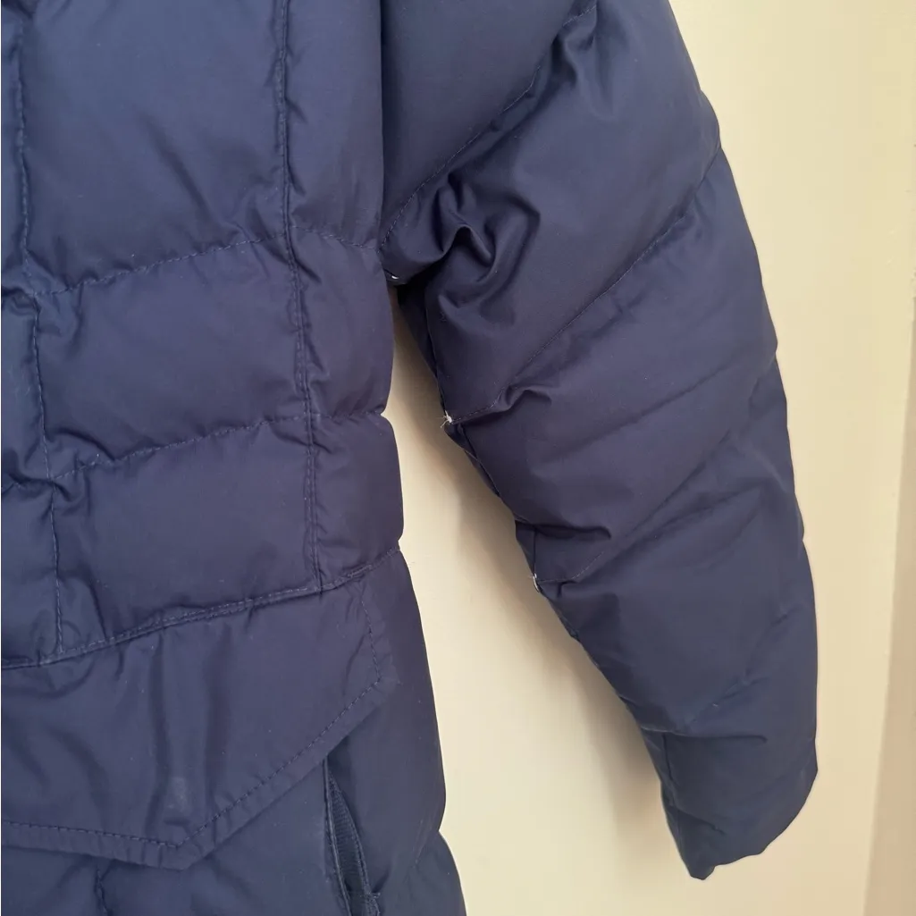 L.L.Bean Women’s DownTek Thigh Length Puffer Coat Size Small Navy Winter Jacket Blue - Image 4