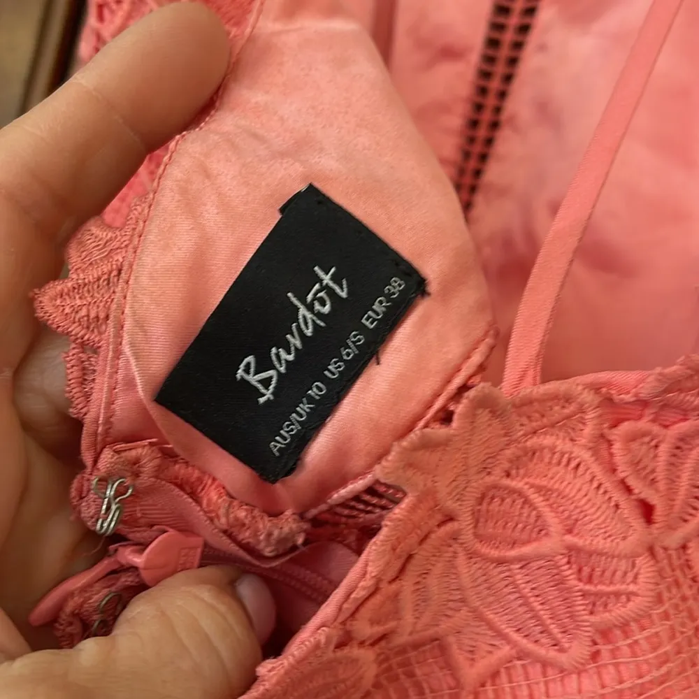 Bardot Revolve Hana Laced Midi Lined Dress Sz 6 - Image 7