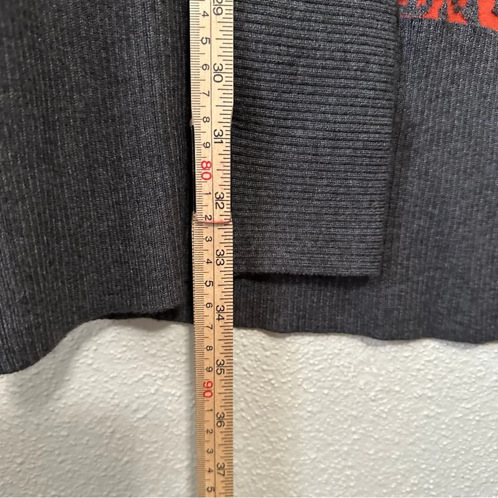 Alberto Makali Gray and Orange Baroque Knit Jacket - Image 6