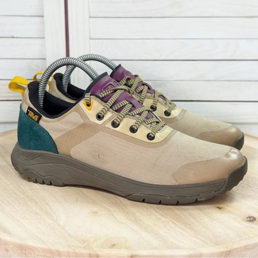 Teva Gateway Low Nylon Hiking Trail Sneakers Shoes Tan Multi Retro Beige 7 - Image 11