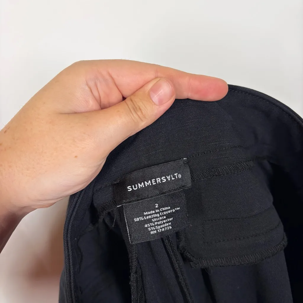 Summersalt Icon Ponte Pintuck Trouser Pant Size 2 - Image 9