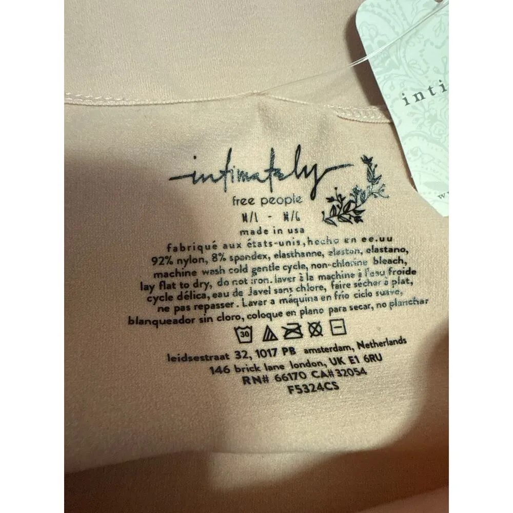 NEW Free People Orange Pink Short Sleeve Pullover Cropped Tee T-Shirt Top Size M - Image 3