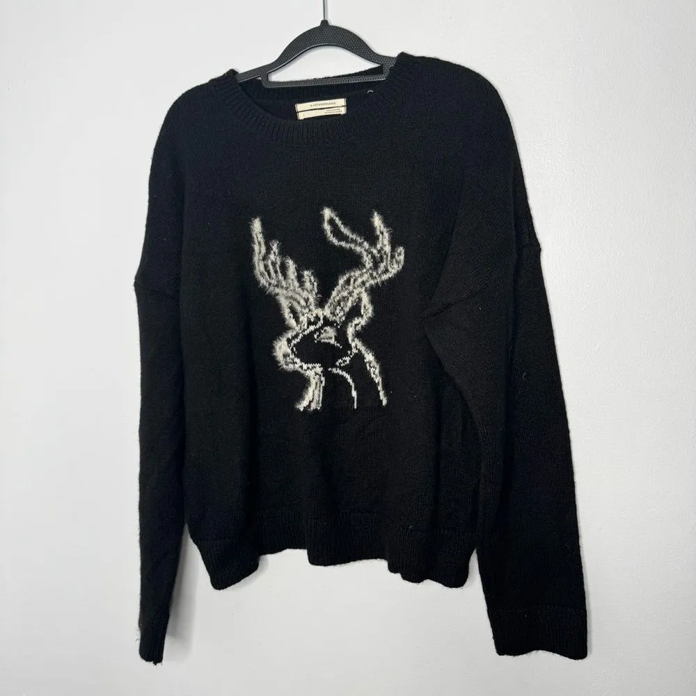 By Anthropologie Deer Sweater size large - Image 2