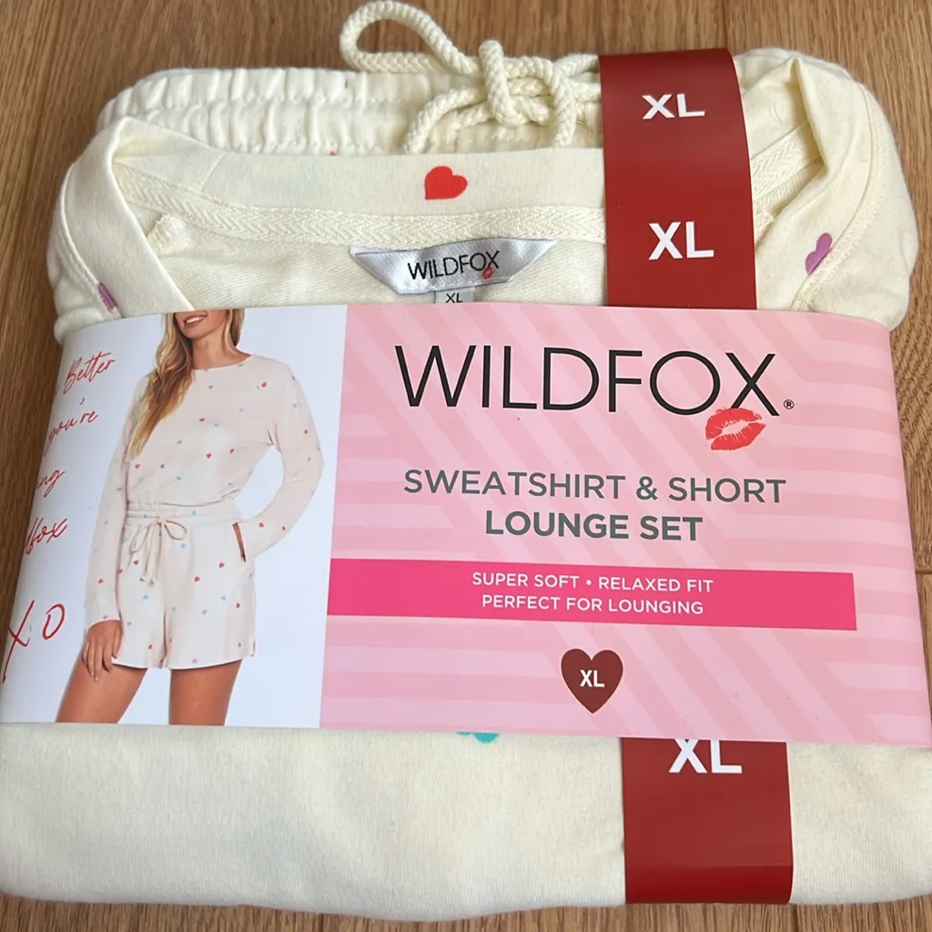 Wildfox Lounge Heart Print Set NEW - Image 3