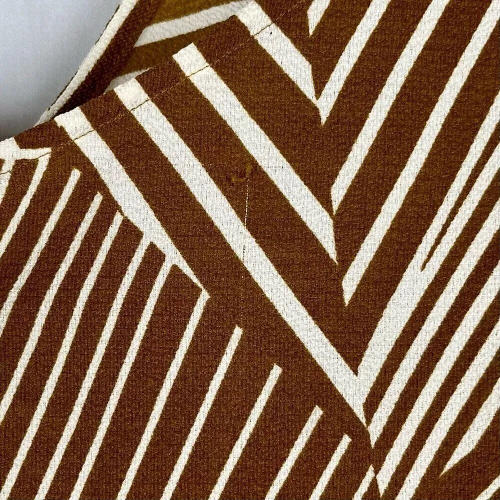 NWT Yak & Yeti Geometric Halter Tank Top Small Brown - Image 3