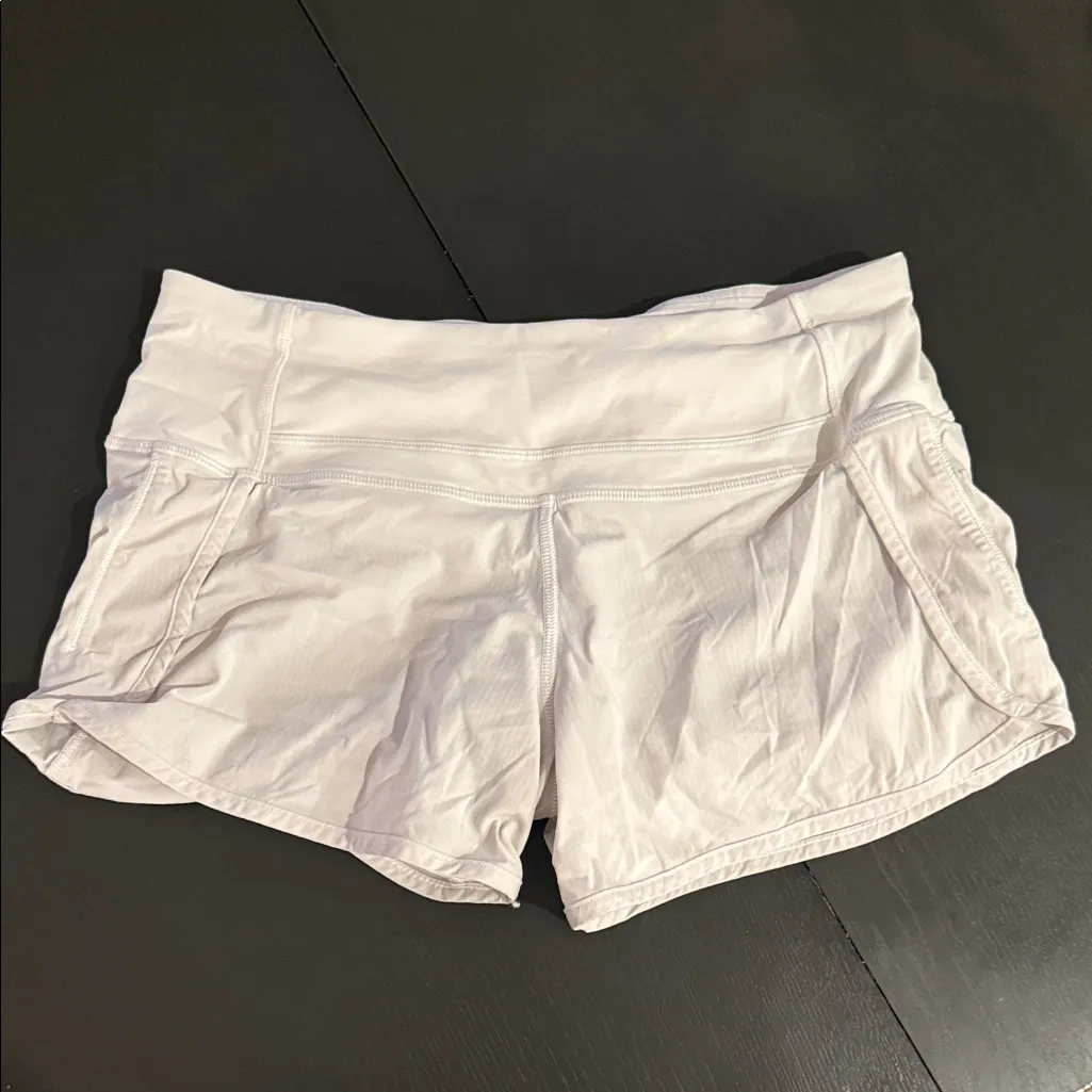 Lululemon Speed Short size:4 white Athletic Shorts! - Image 2