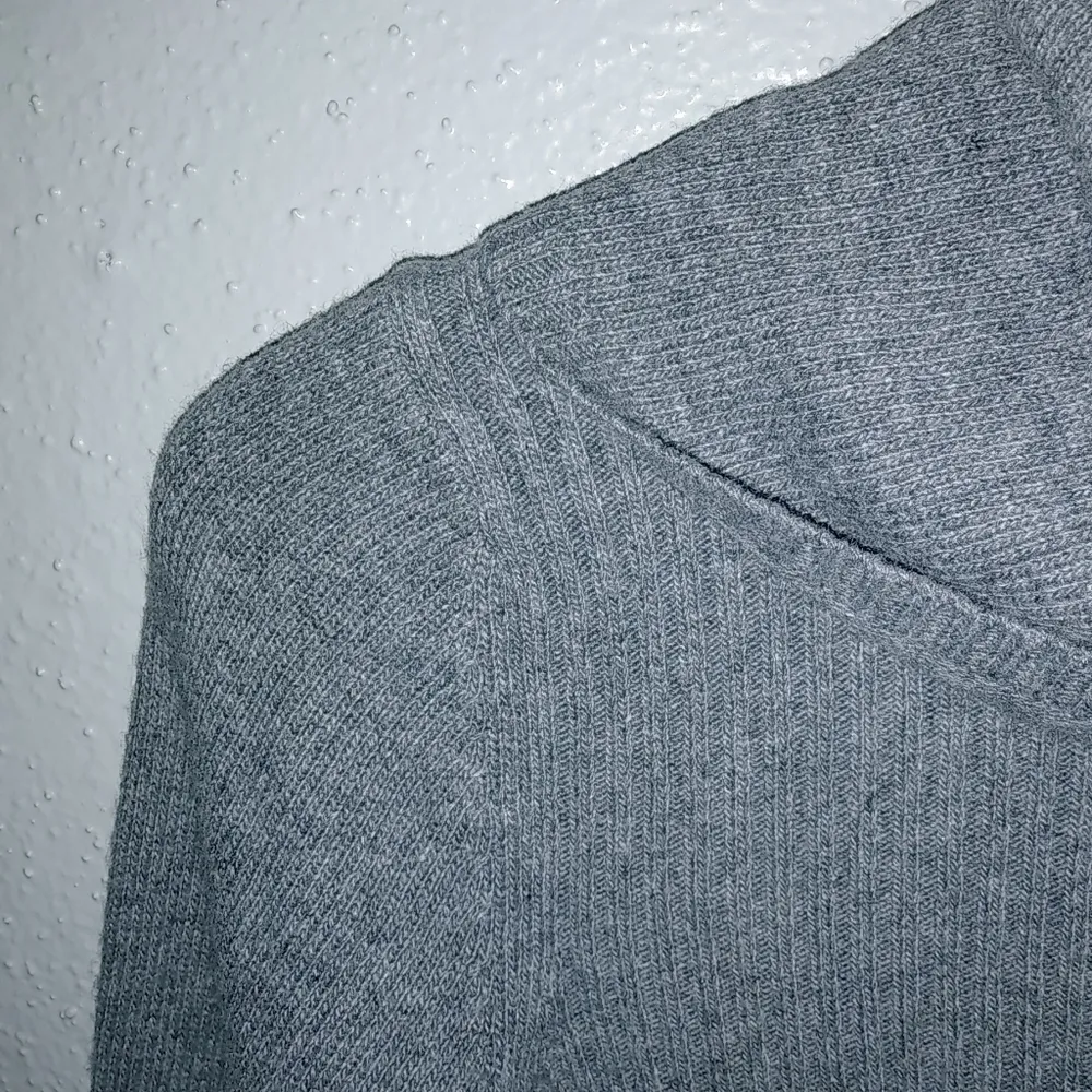 Banana Republic L Luxury Cashmere Blend Ribbed Pullover Turtleneck Sweater Gray - Image 6