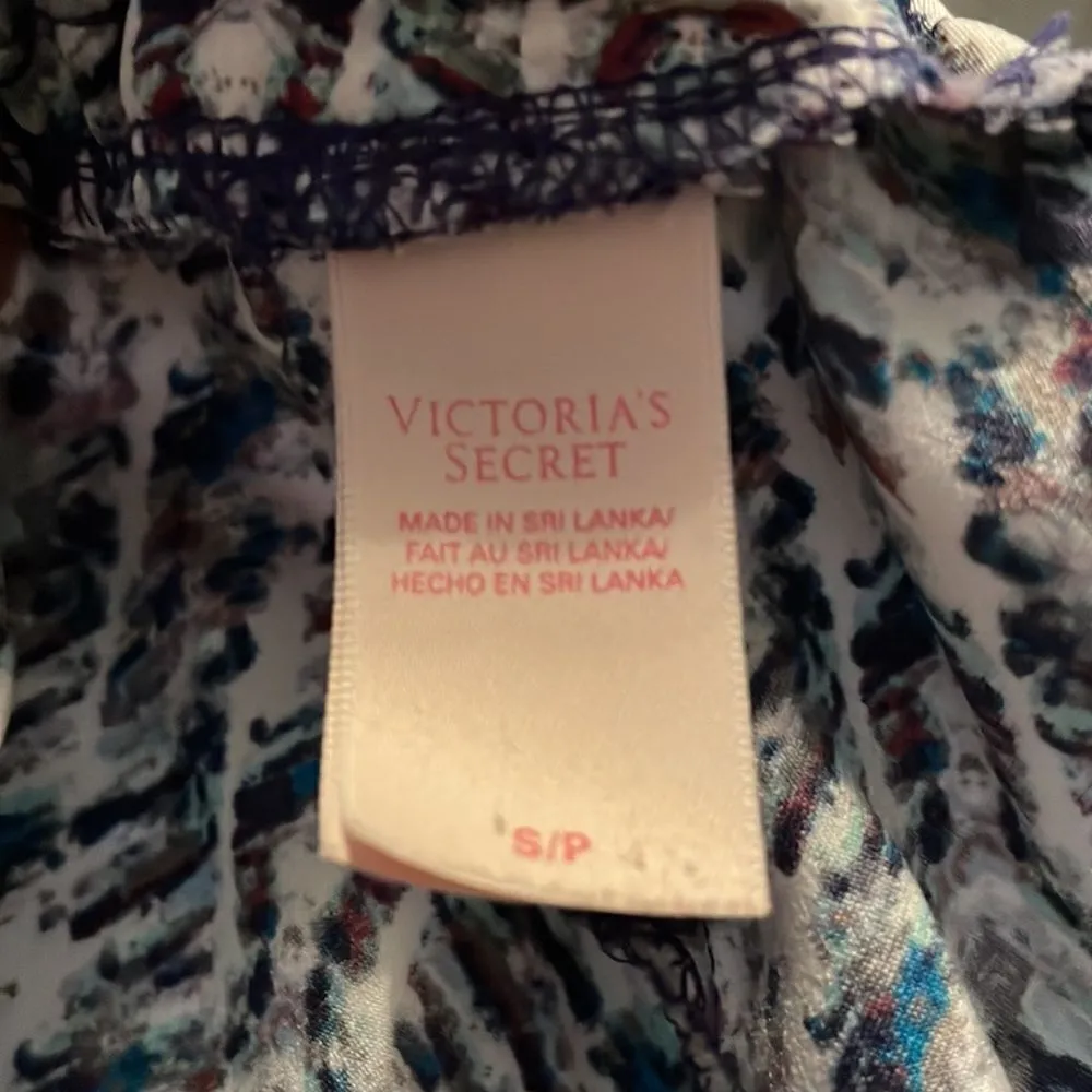 Victoria Secrets Geometric Tribal Striped Pajama Shorts Blue S/P - Image 7