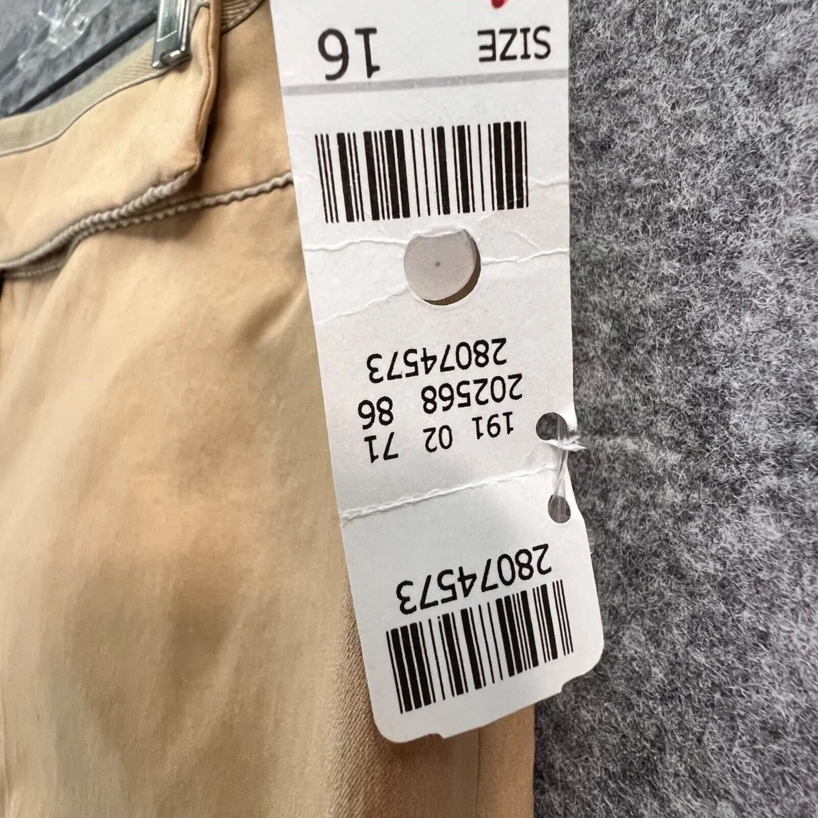 Talbots Pants Womens 16 Golden Tan Stretch Crop Italian Fabric Stretch Comfort - Image 11