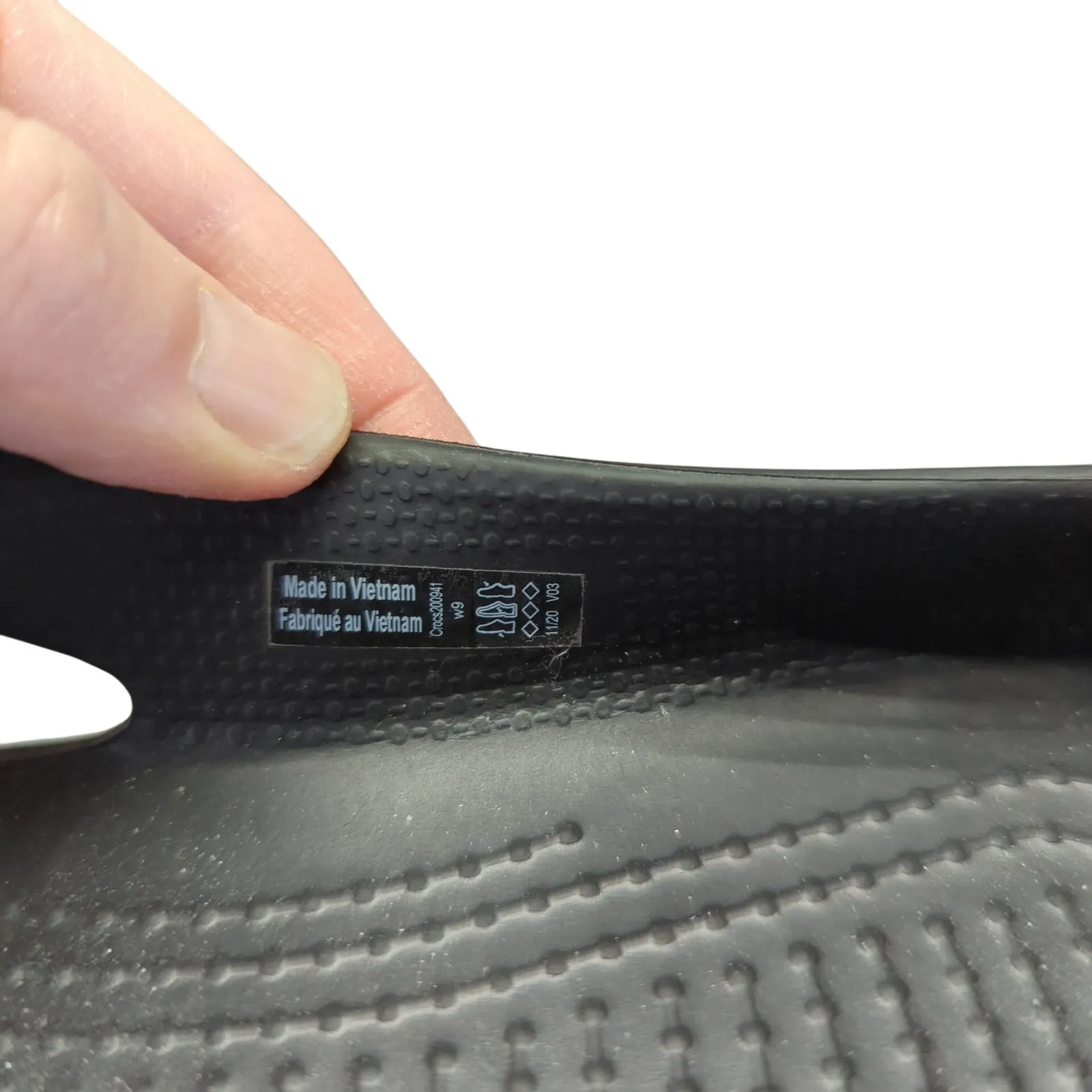 Crocs Kadee Ballet Flats Black Womens 9 Slip On Work Comfort Shoes Cutout Casual - Image 8