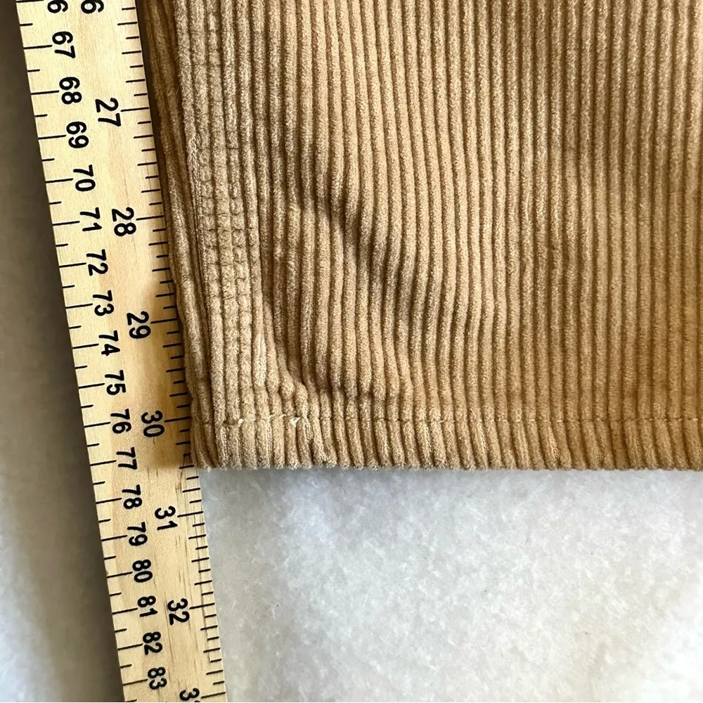 Empyre Womens Pants Y2K Corduroy Baggy Skater Skateboarding Tan Brown Size 4 - Image 6