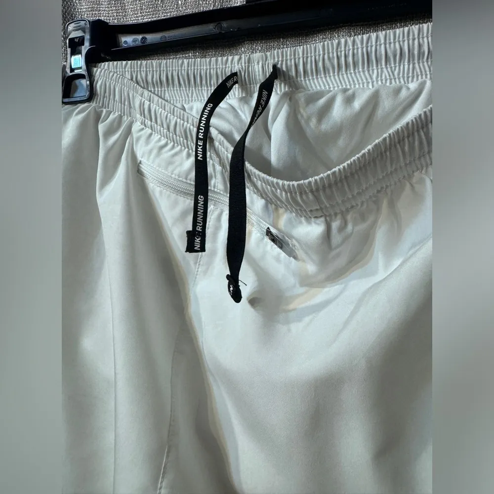 Women’s Nike Drifit Running Shorts White Medium - Image 8