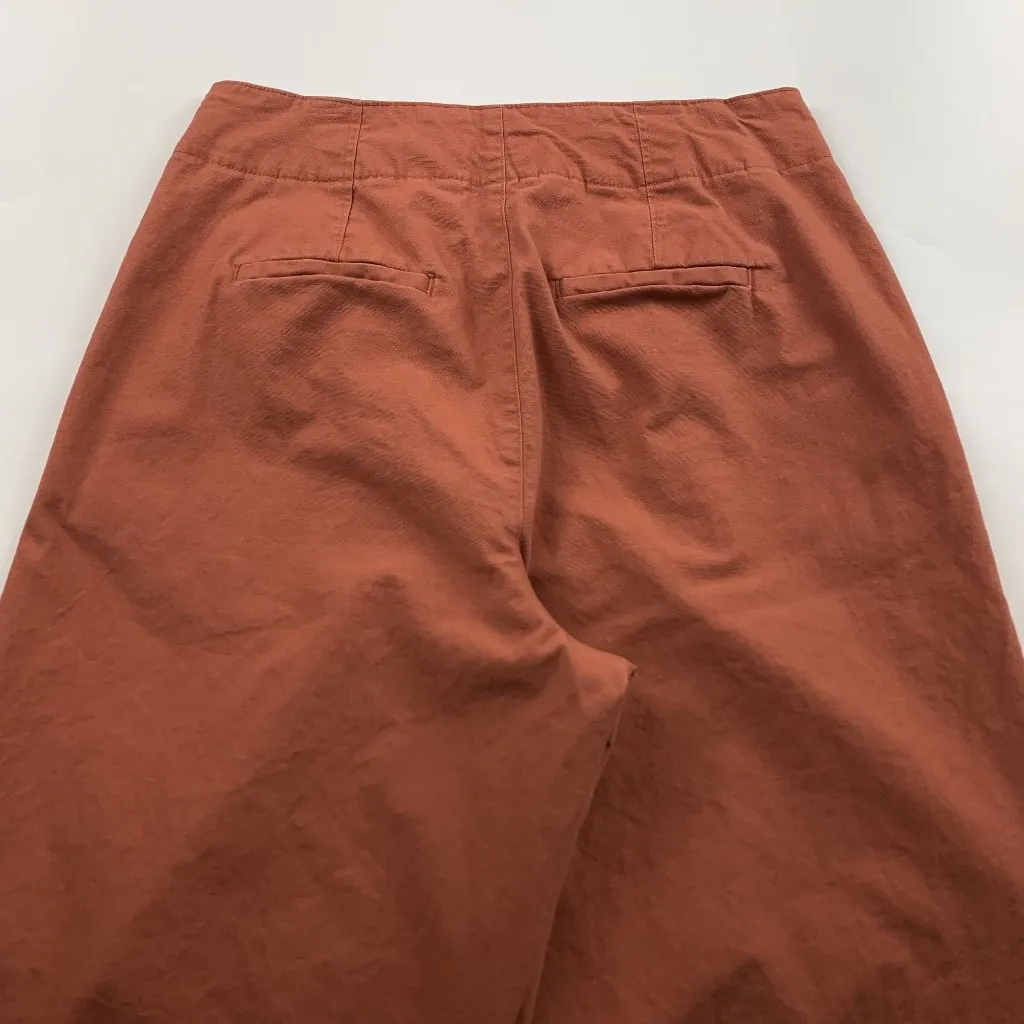 A New Day Terracotta Stretch Canvas High Rise Wide Leg Trouser Pant 8 - Image 5