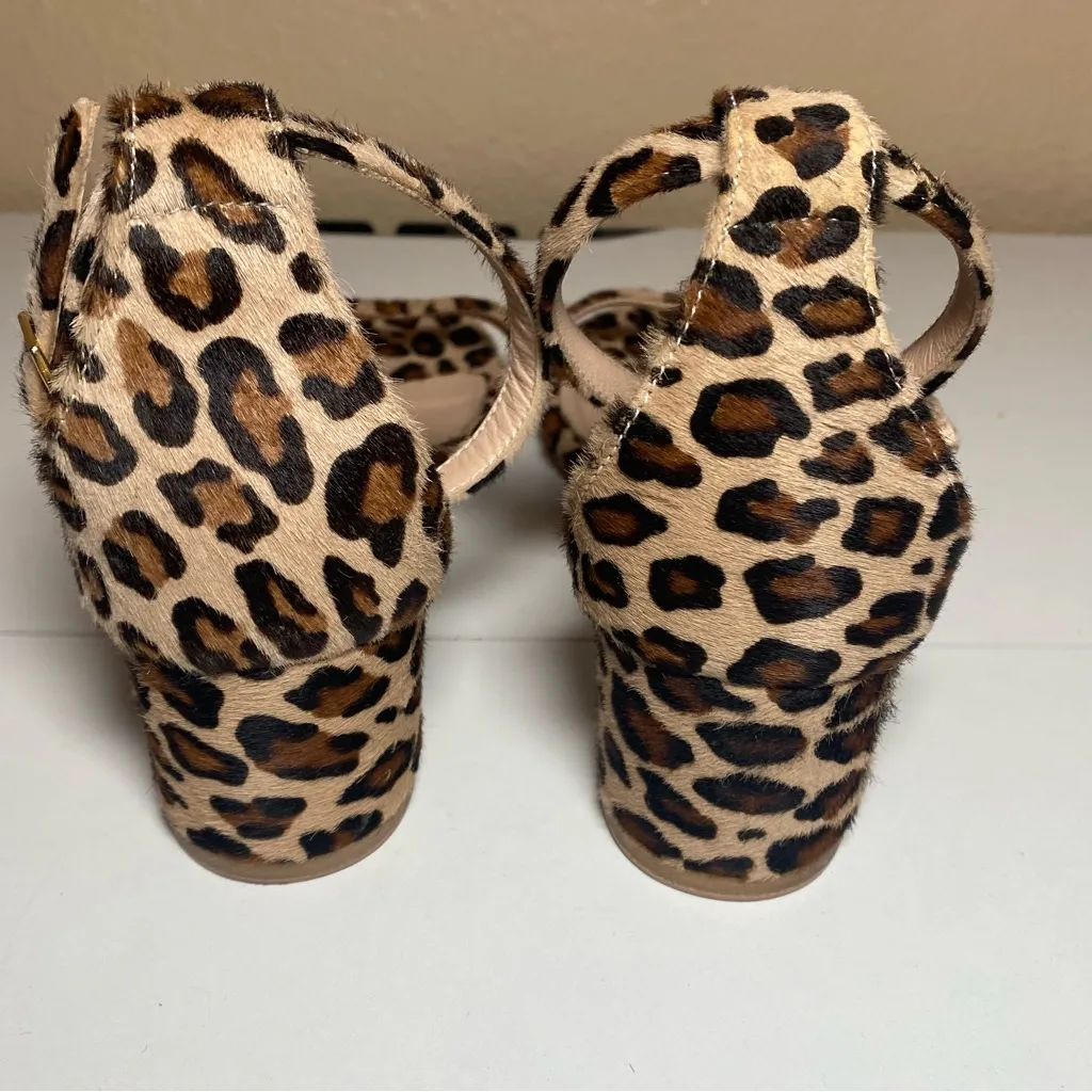 Brother Vellies Leopard Animal Print Block Heel Sandals Retail Over $500 Sz 9 Brown - Image 13