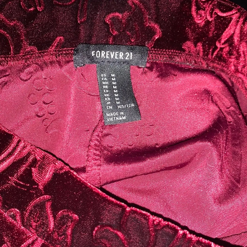 Forever 21 Red Velvet skirt - Image 4