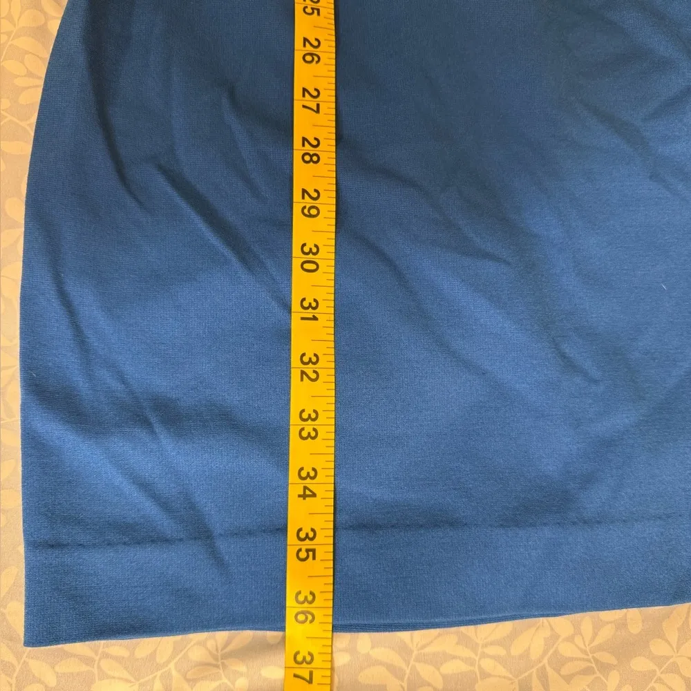 Express Blue Sheath Mini Dress Cap Sleeve - Image 5