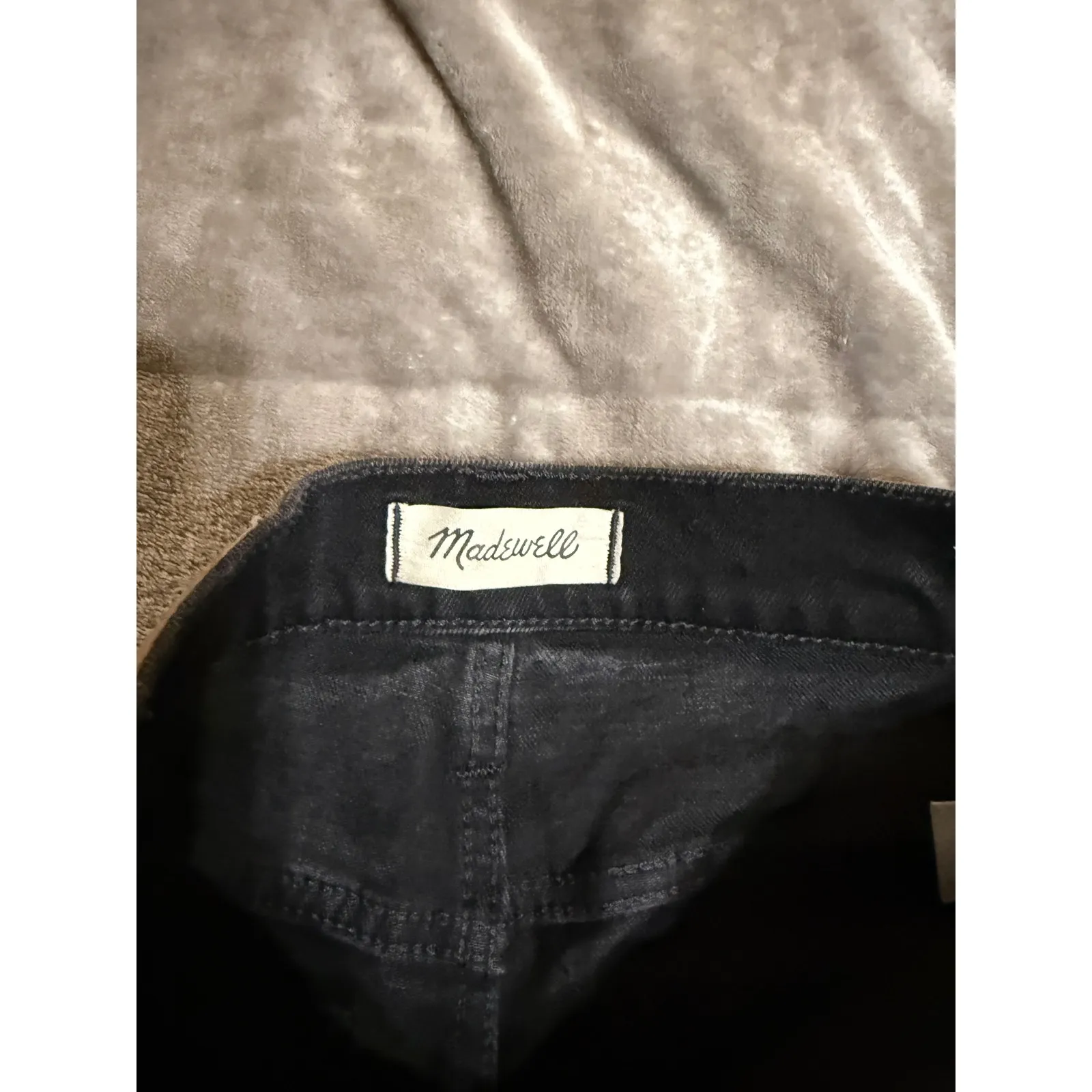 Madewell Black Denim Size 24 The‎ Perfect Vintage Flare Jeans Cutoff DIY Shorts - Image 5