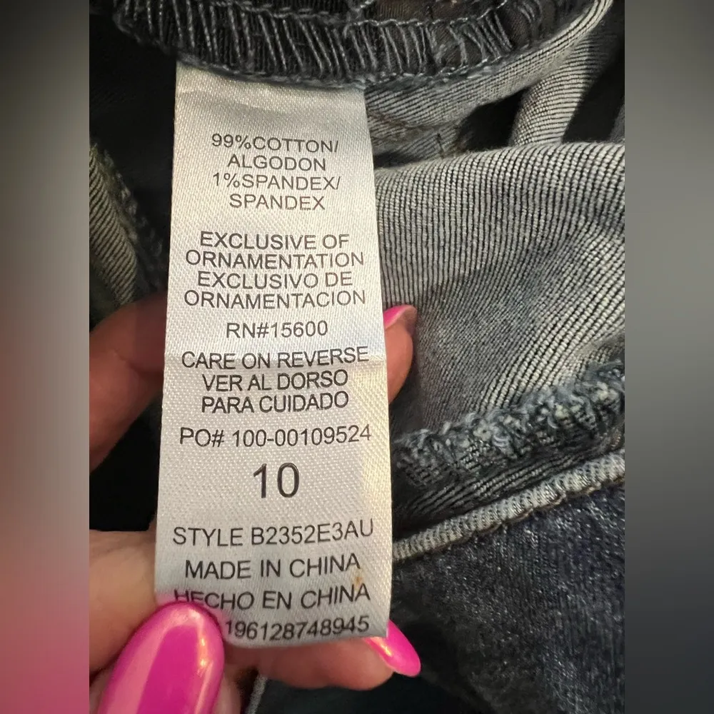 Democracy Women's Ab Solution High Rise Boyfriend Jeans Size 10 Blue B2352E3AU - Image 10