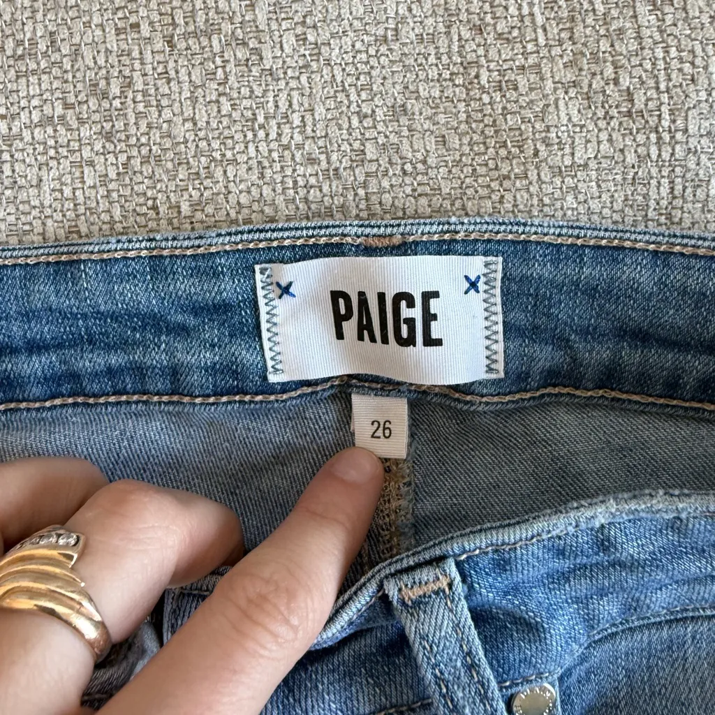 PAIGE Hoxton Crop Light Blue Ankle Jeans - Image 8