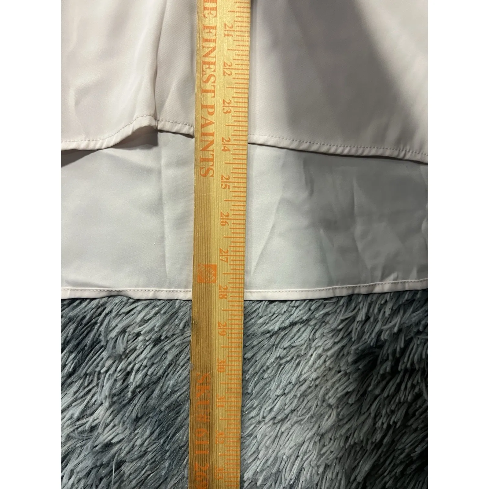 White House Black Market Pink Whbm Dressy Tank‎ Top Blouse V-Neck Size 6 - Image 7