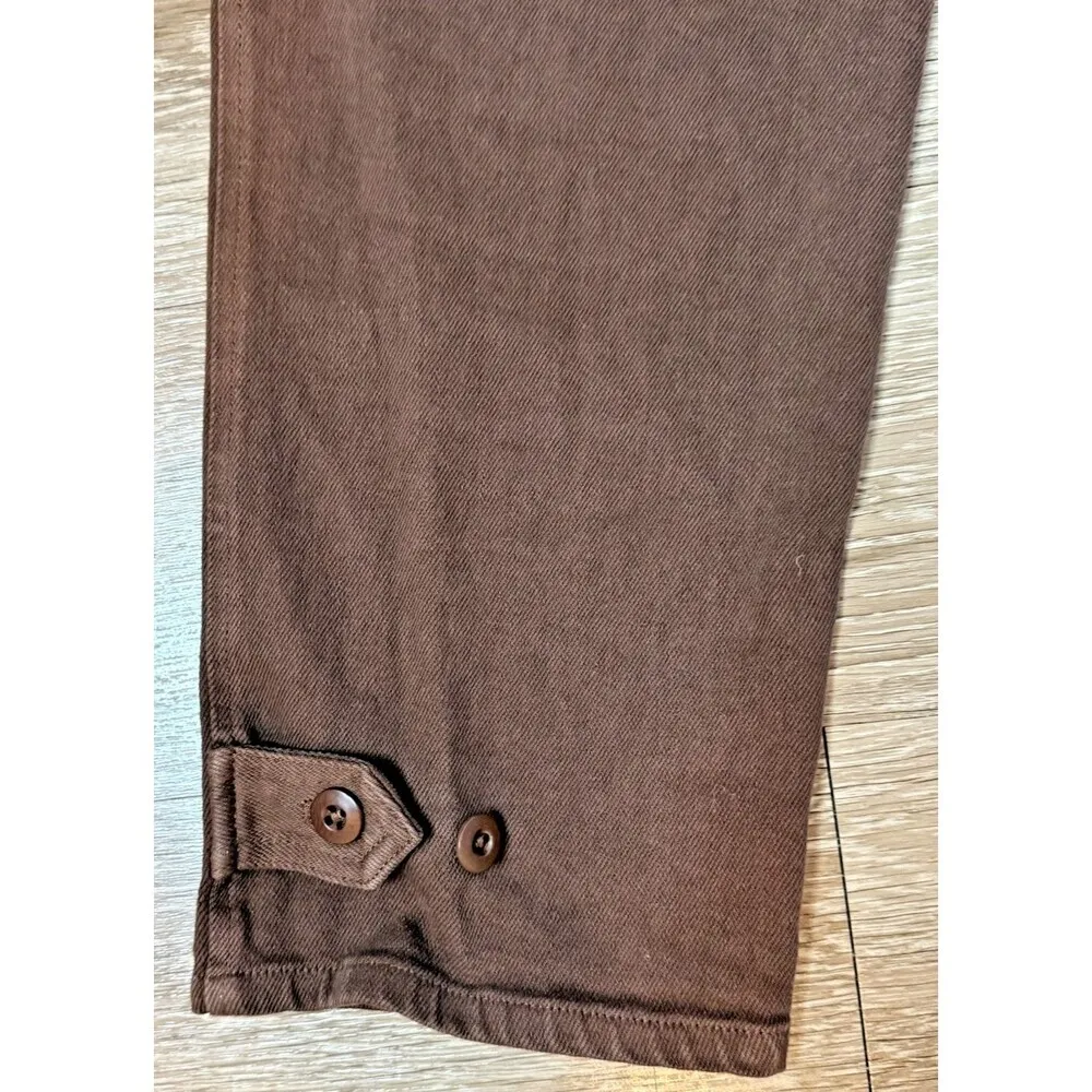 Wilfred Free cargo Utility Pant Mid-Rise Garment Brown Size 6 Straight Leg - Image 8