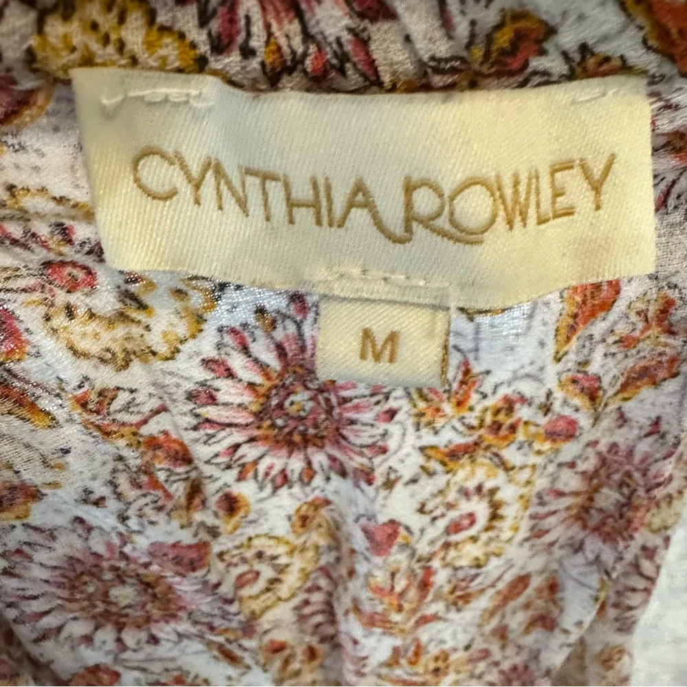 Cynthia Rowley Cottagecore floral off shoulder mini dress size medium - Image 6