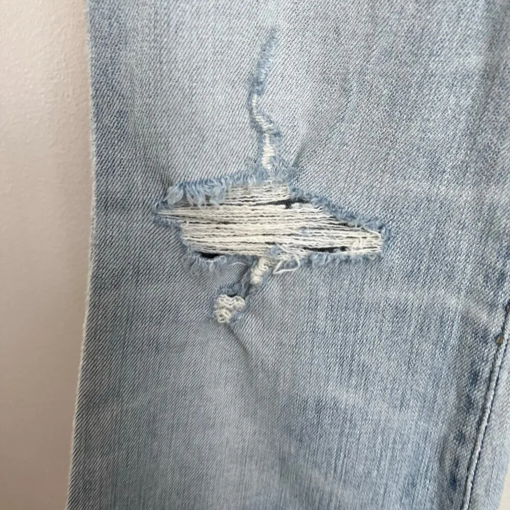 Citizens of Humanity Fleetwood High Rise Flare Light Wash Raw Hem Jeans Sz 27 - Image 4