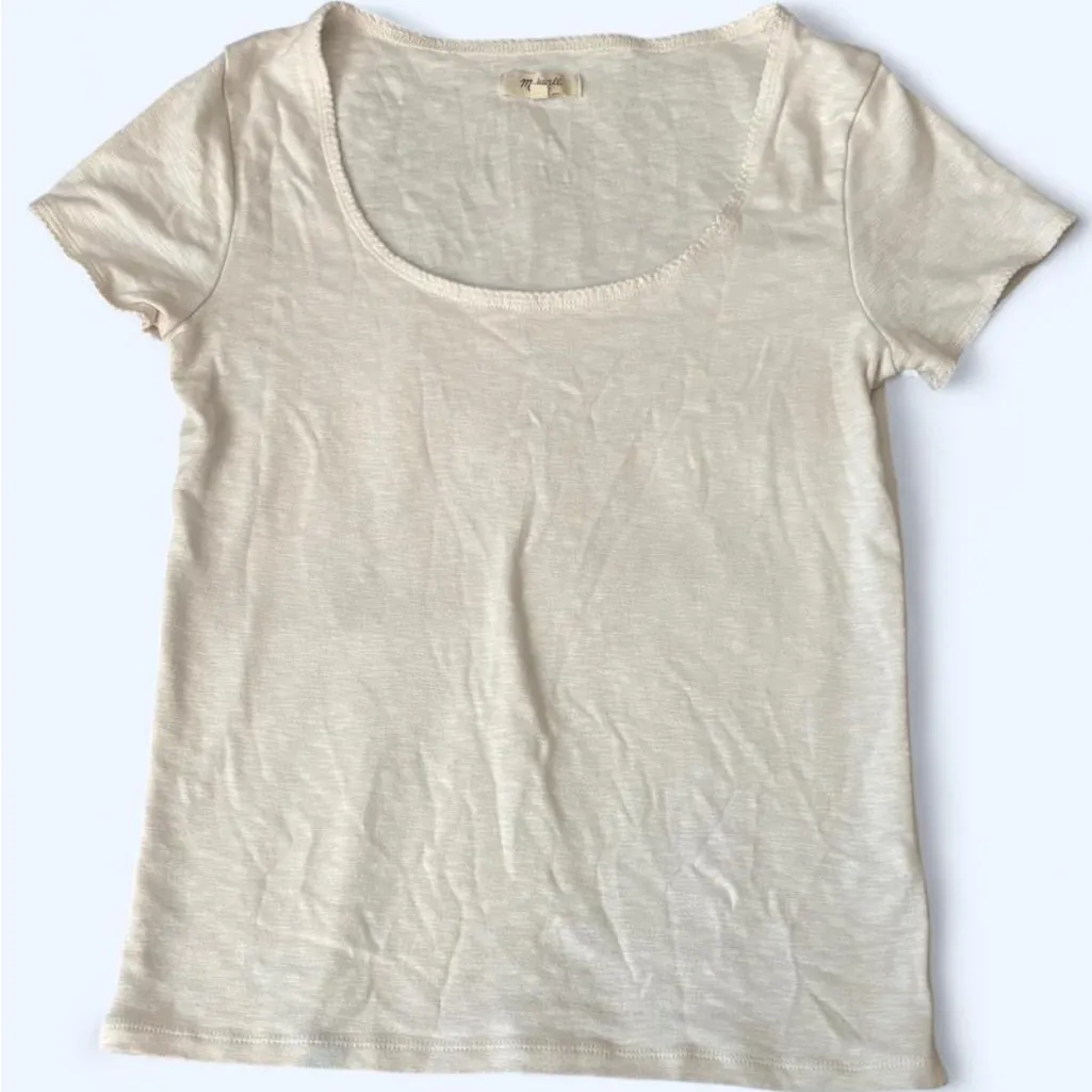 Madewell Cream Short Sleeve Tee - Image 2