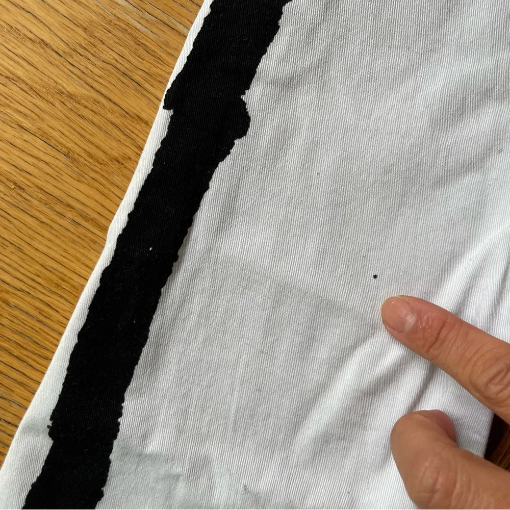 Rag & Bone black/white abstract graphic print mid rise skinny jeans size 26 - Image 6