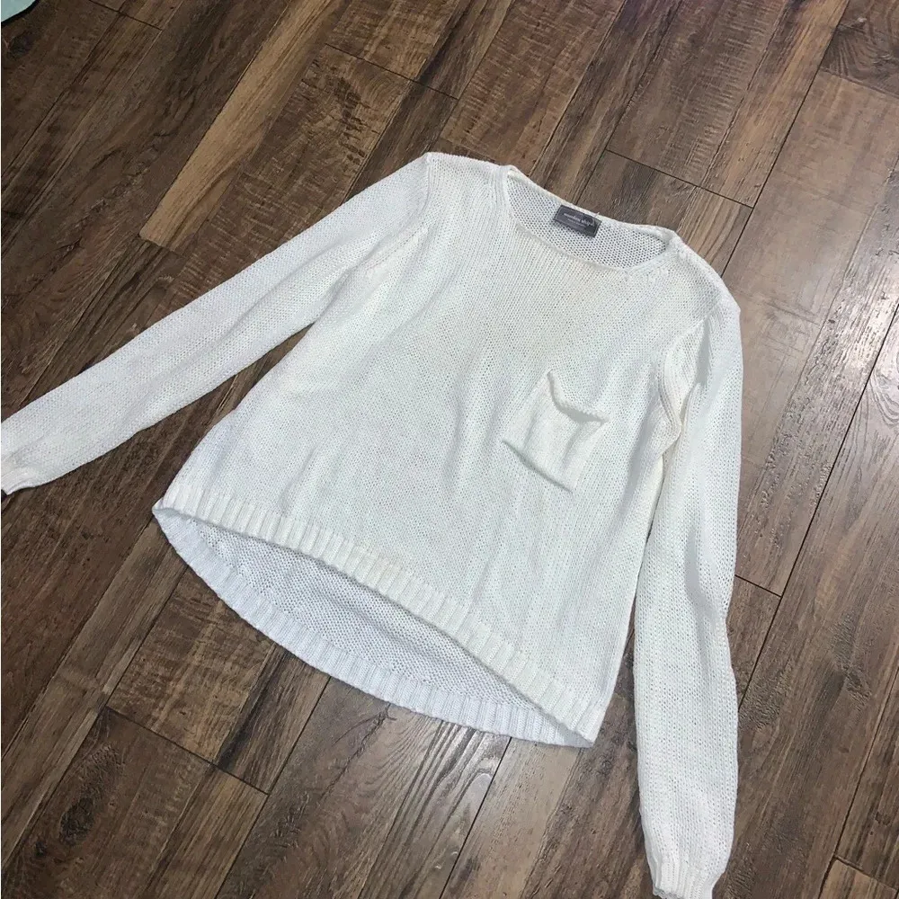 Wooden Ships by Paola Buendia pocket knit sweater Boho classic preppy fall - Image 5