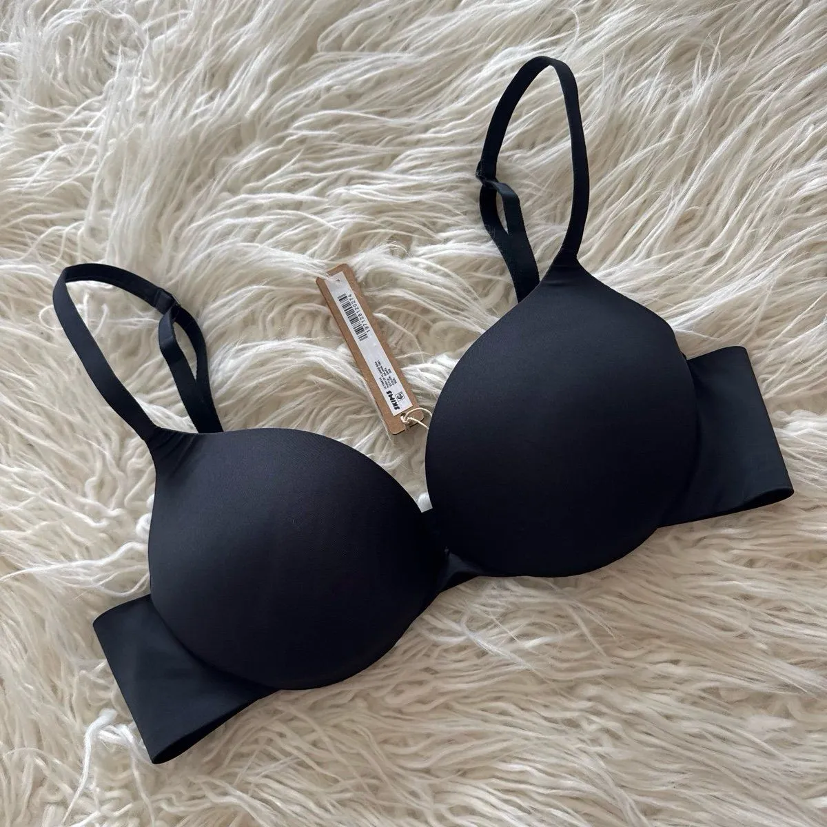 Skims Ultimate Push up Plunge Bra Onyx Size 34B - Image 2