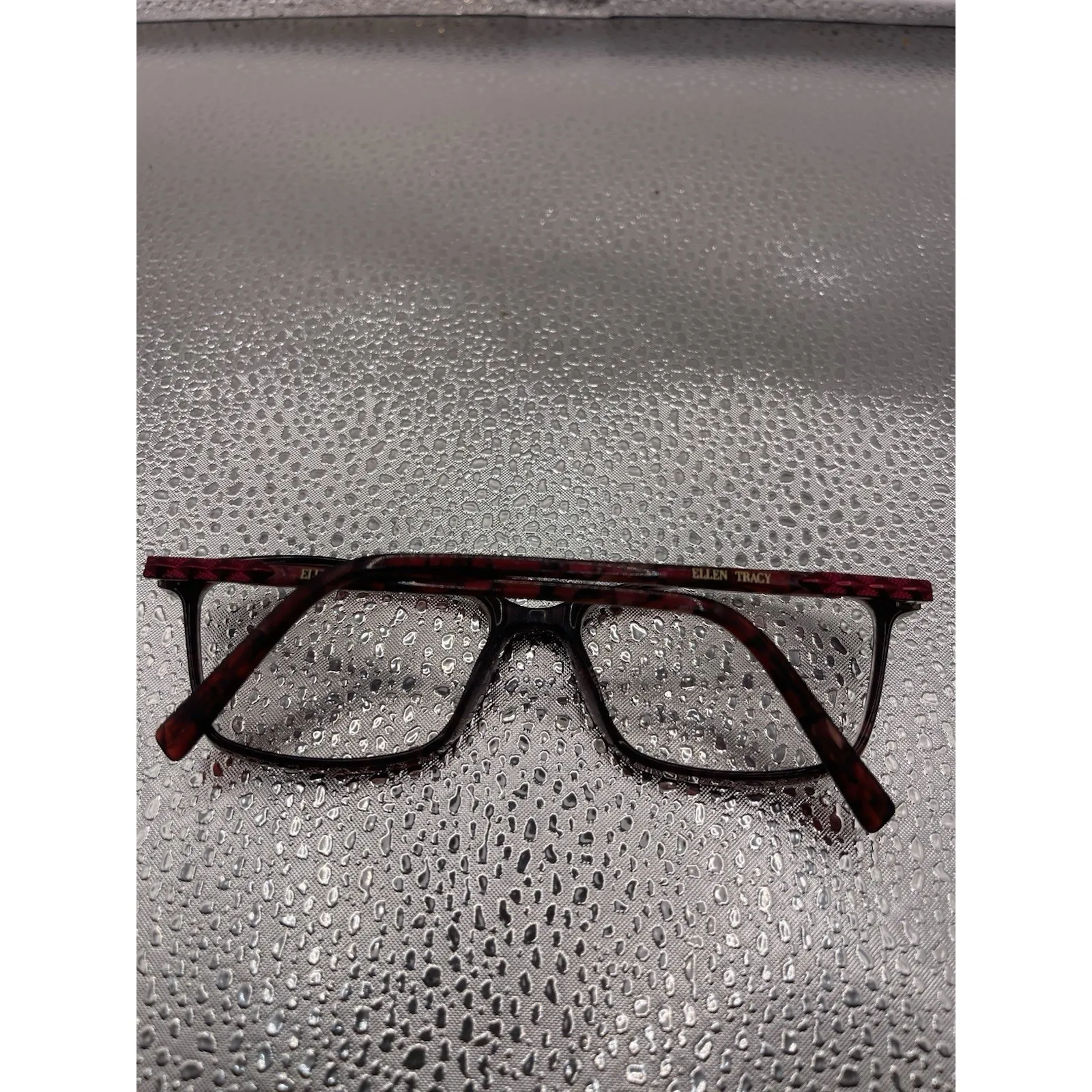 Ellen Tracy Eyeglasses Frames MONTERREY Wine Marble Cat Eye Full Rim 52-15-135 5 - Image 7
