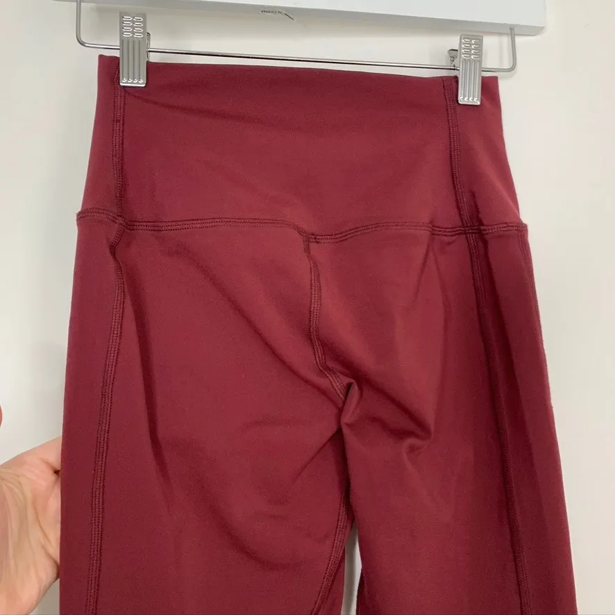 Alo Yoga High Waist Moto Leggings Burgundy Cherry Womens XS - Image 4