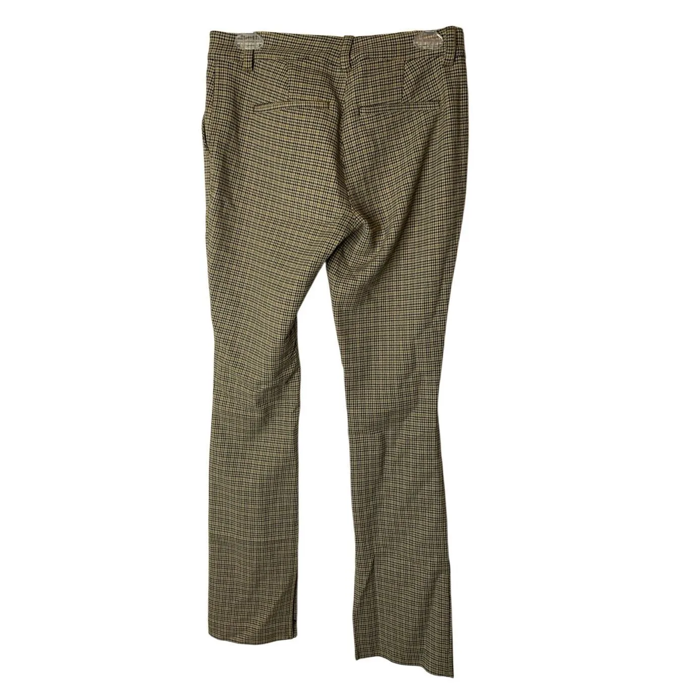A.L.C. Edwin brown plaid trouser pants with front leg slits women's size 2 - Image 4