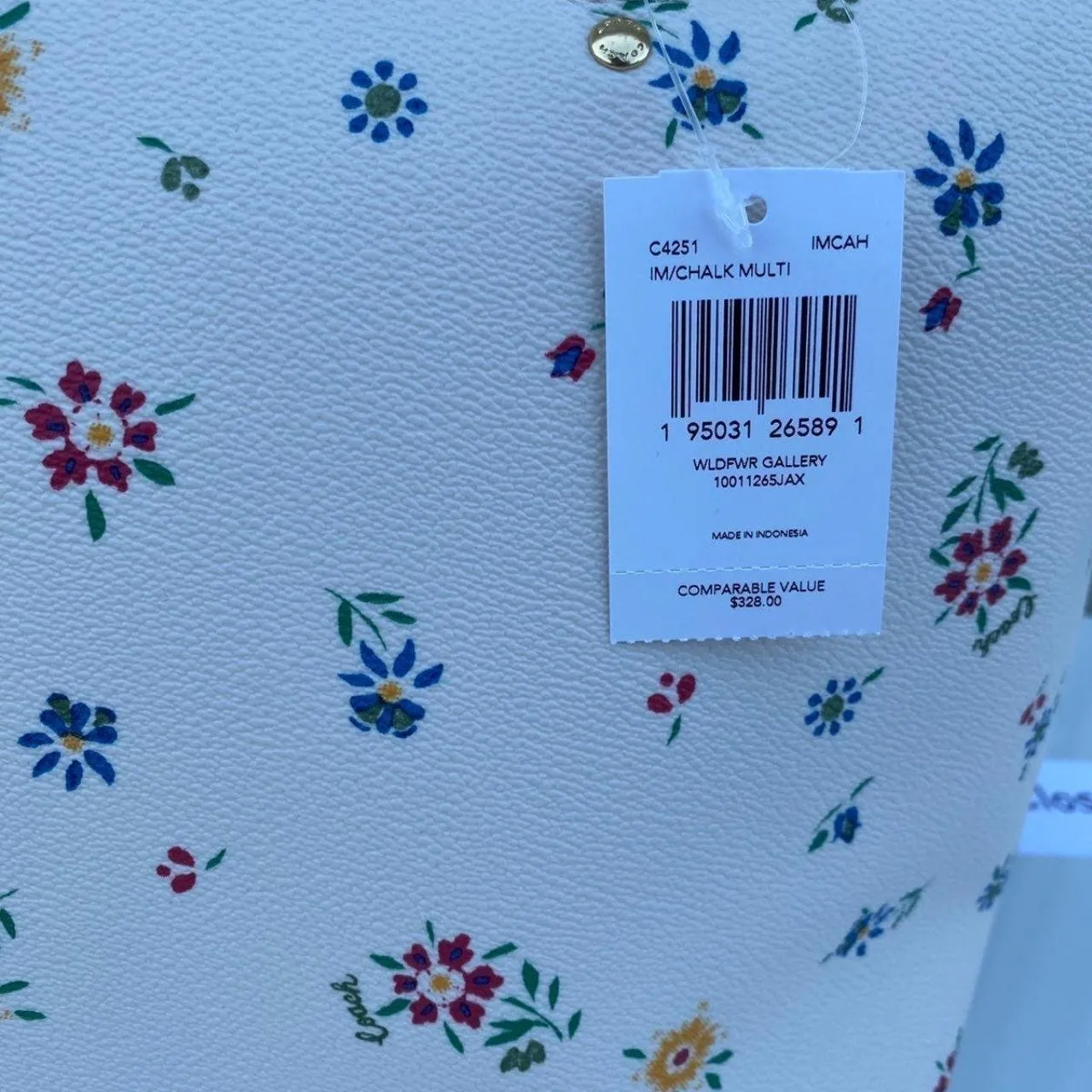 Chalk Multi Gallery Wildflower Printed Large Tote - Image 6