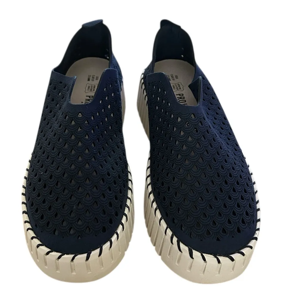 Project Cloud Platform Sneakers/Loafers, Slip On, Navy, Size 8, NWT Blue - Image 3