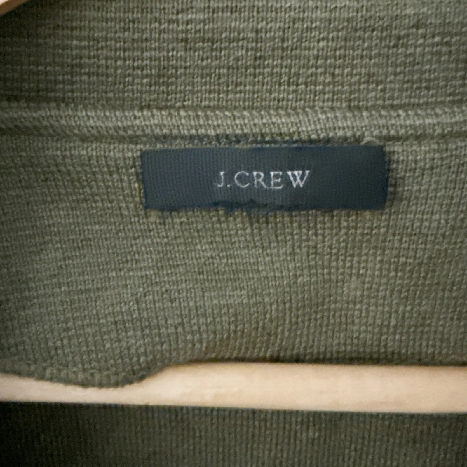 J. CREW | Sophie Merino Wool Open Sweater Long Green Cardigan Shacket | Large - Image 5
