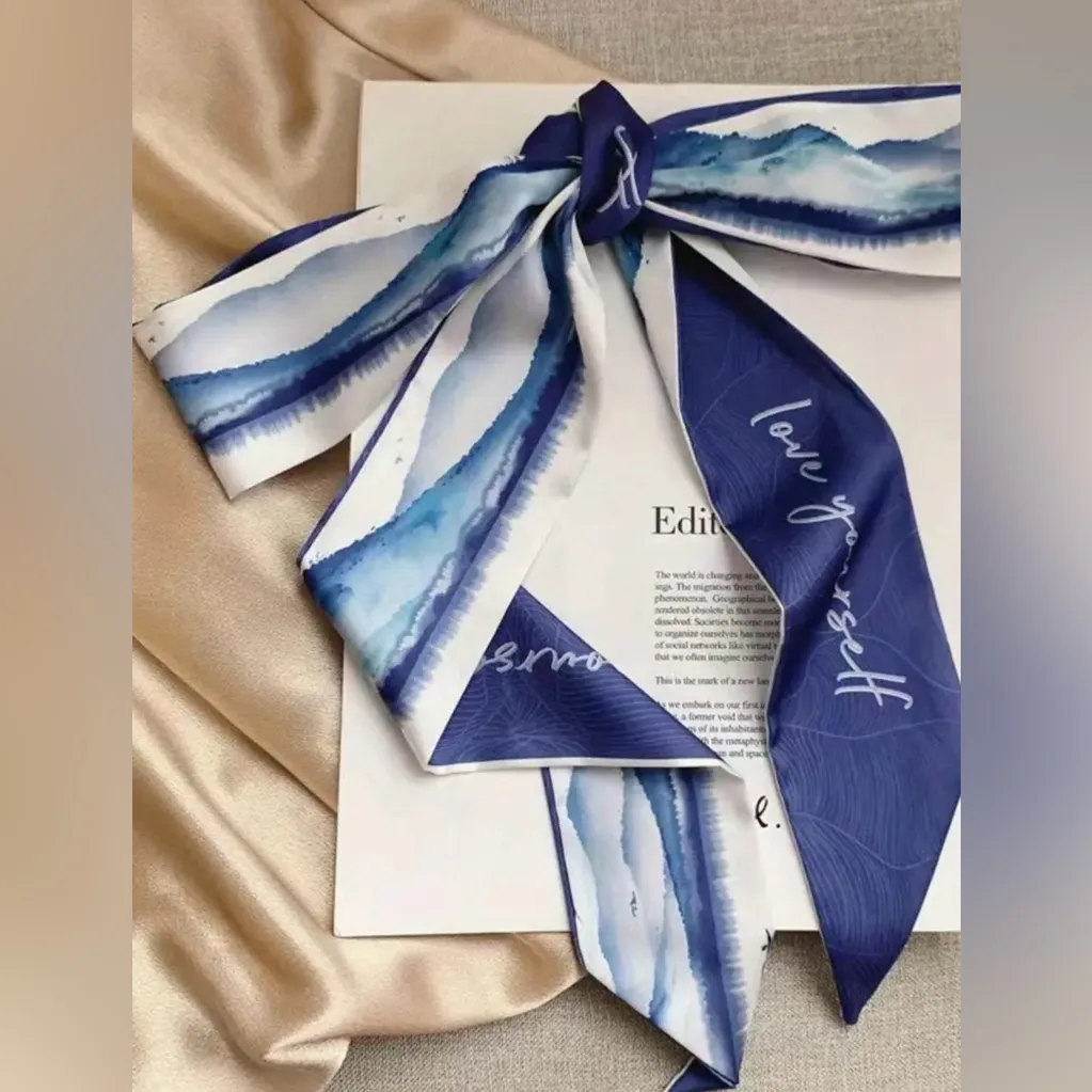 8 Piece‎ Set Oil Painting Print Satin Style Twillies - Image 9