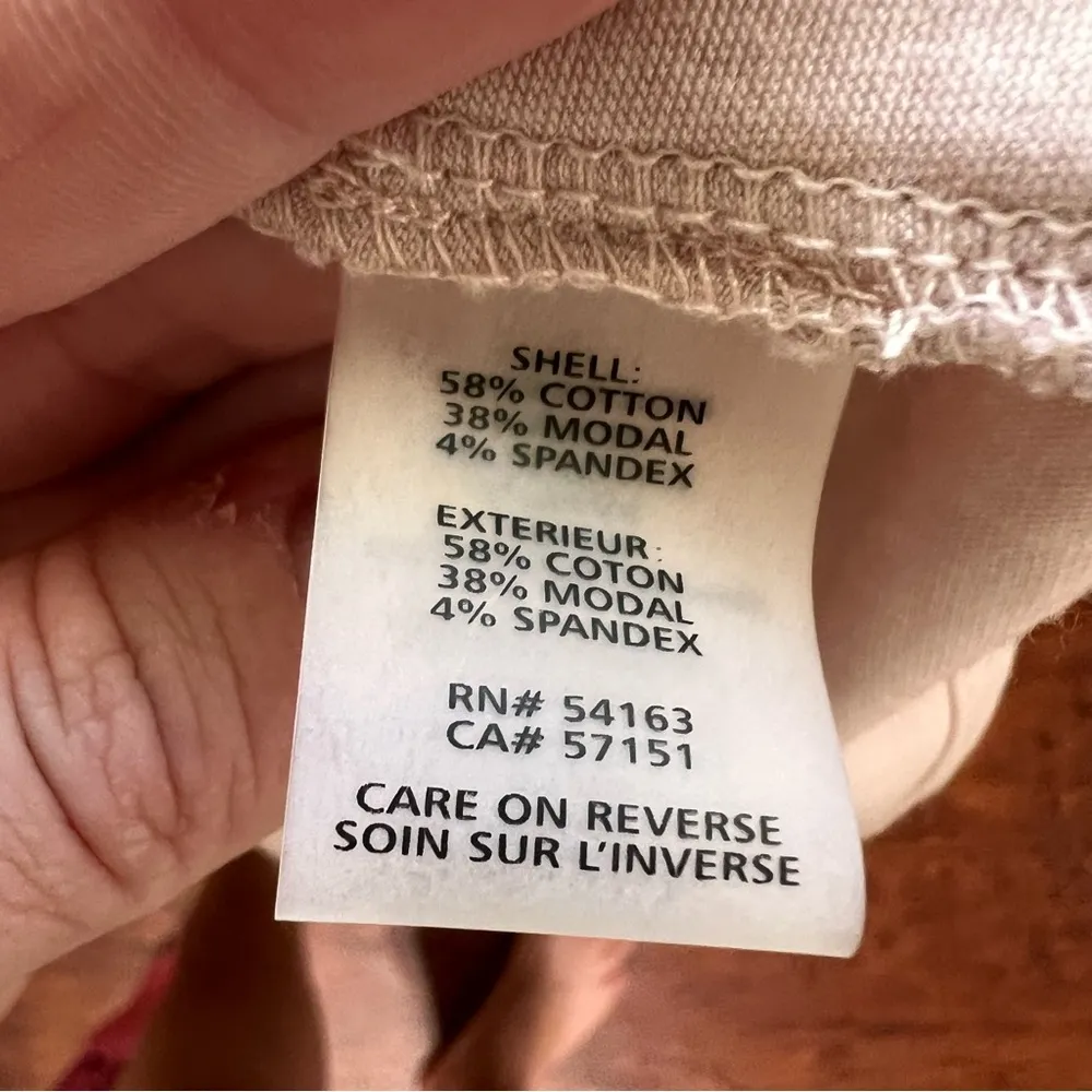 Women’s Long-sleeve Pink Blouse Jersey Style, Black Lace Size Small - Image 9