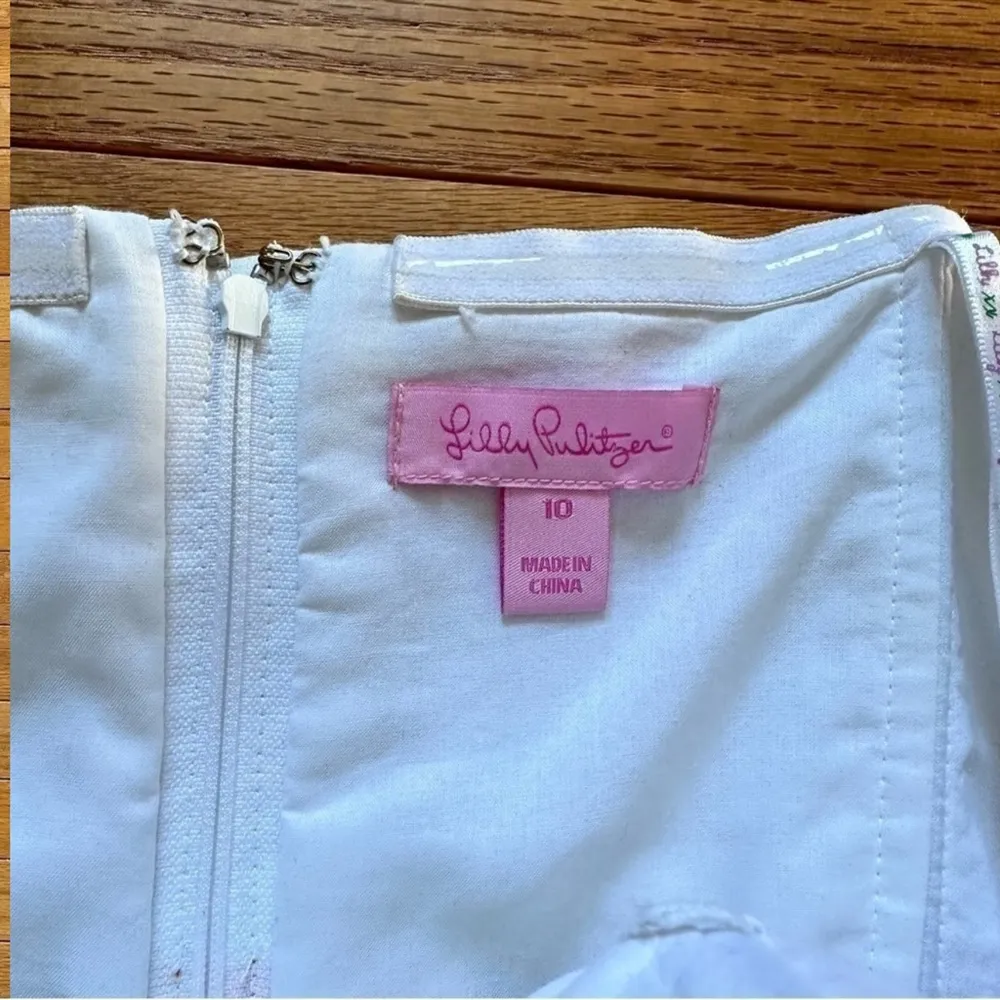 Lilly Pulitzer Bowen Dress Printed Jacquard Lace By The Docks Floral Womens - Image 3