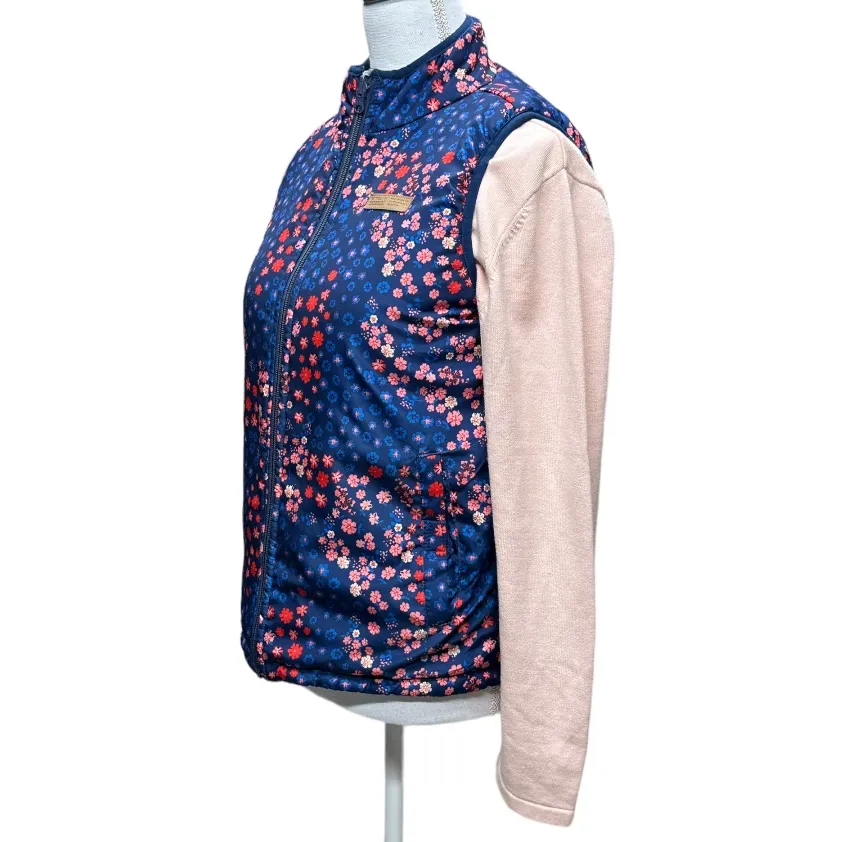 Buffalo David Bitton Floral Women’s Reversible Full‎ Zip Vest Size L - Image 3