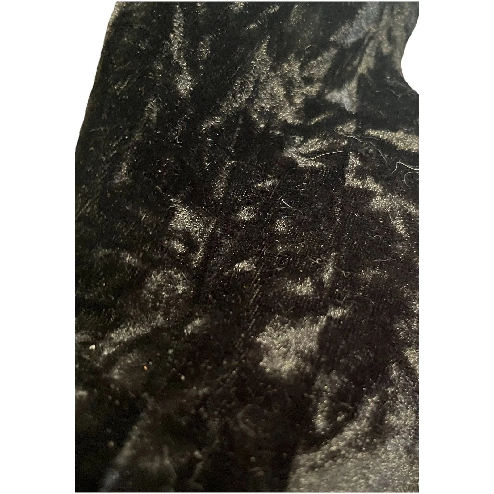 Poetic Licence Perfectly Lovely Black Velvet Glitter Platform Heels Size 10 NIB - Image 8