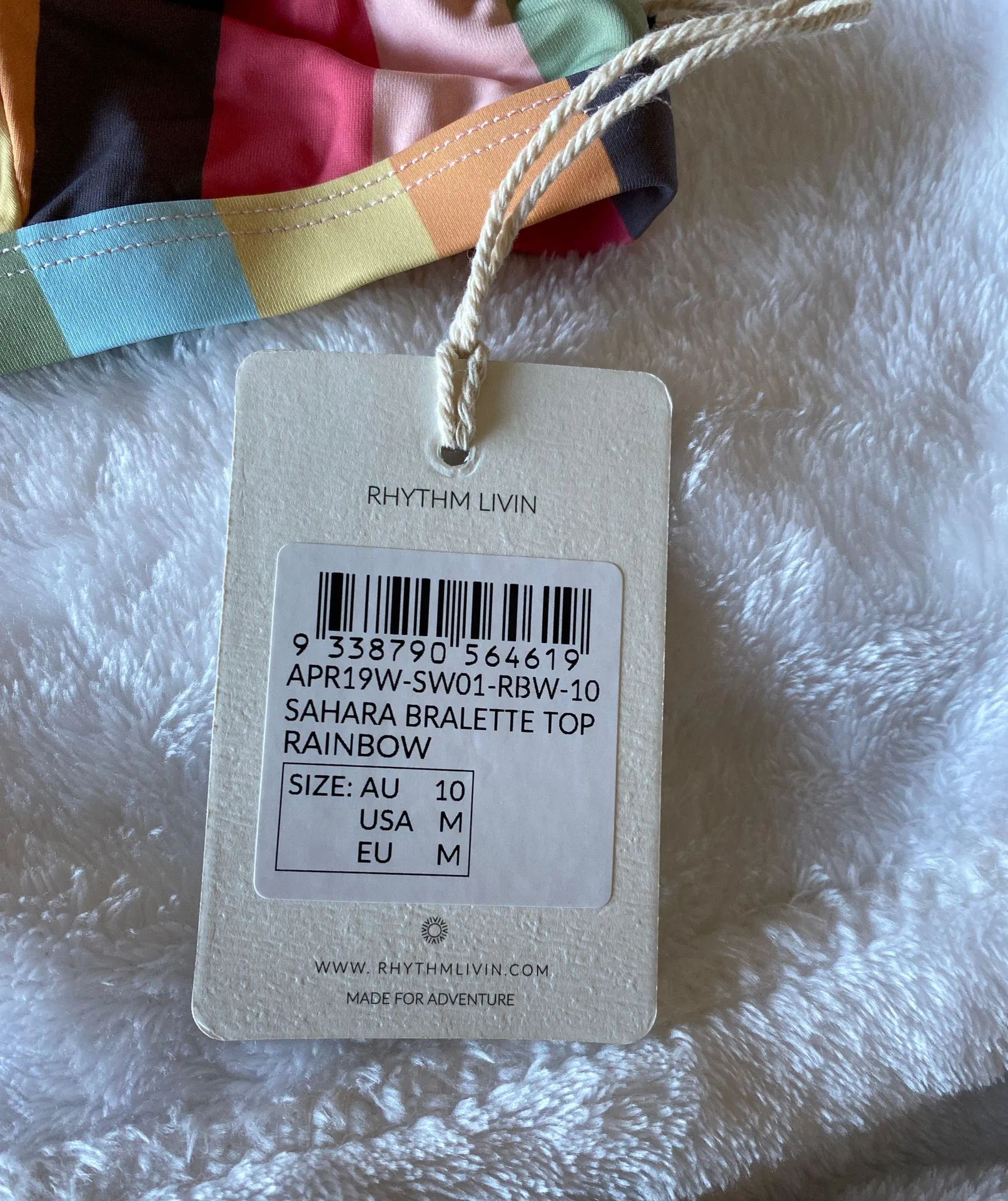 Rhythm Striped Bikini Top - Image 3