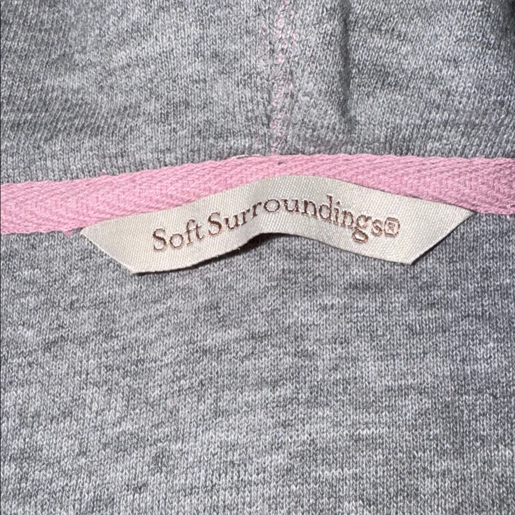 Soft Surroundings V Neck Hoodie, Size 2X/3X - Image 5