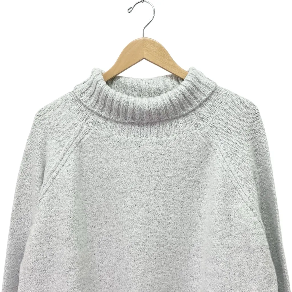 NWT Baltic Born Knit Turtleneck Sweater Light Heather Gray Split Hem Size XL NEW - Image 5