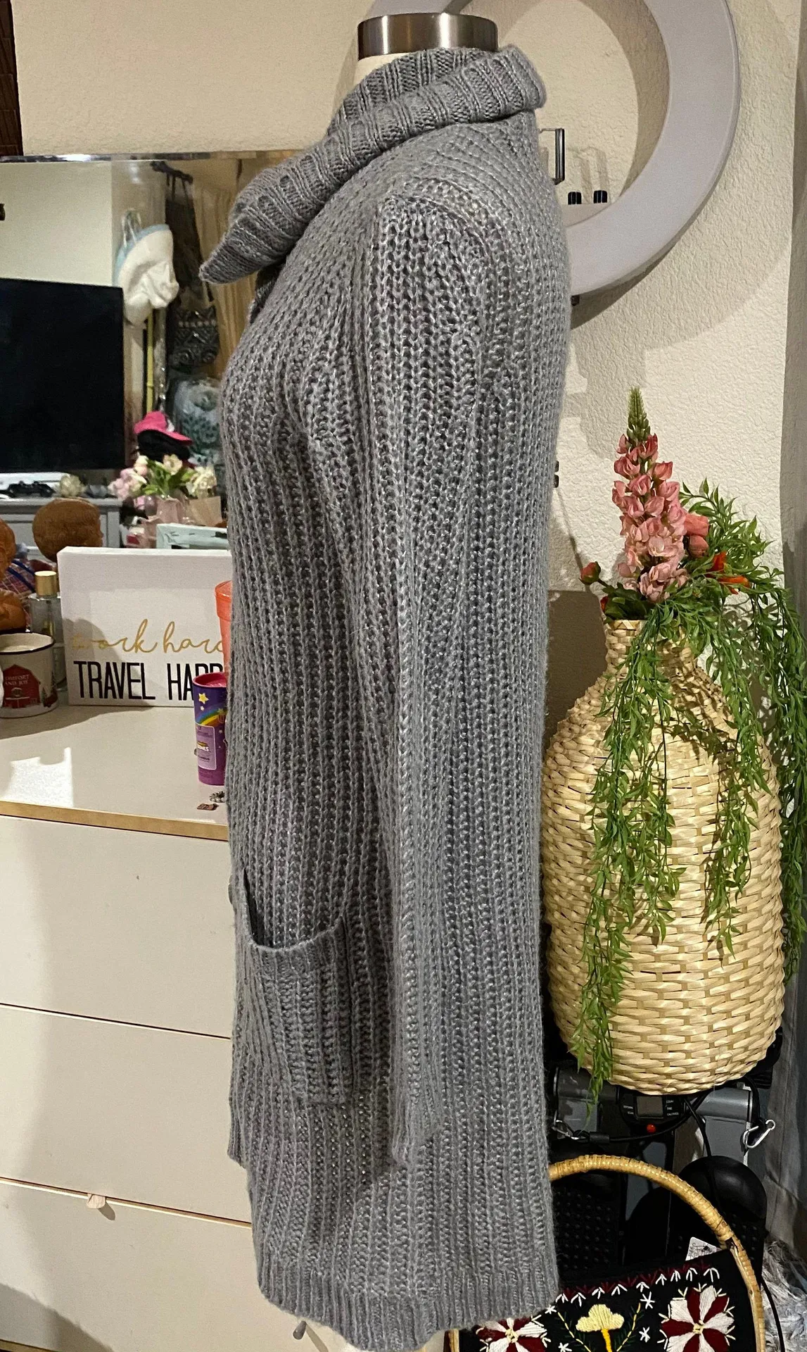 Knit Button Up Cardigan - Image 3