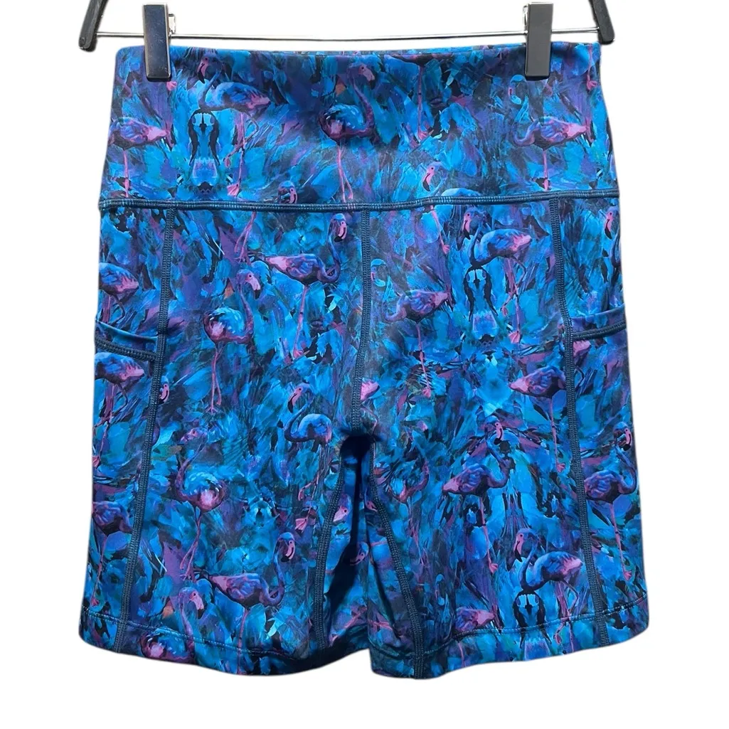 Constantly Varied Gear Flamingos 7" Shorts Sports Bra Bundle Size Medium Blue - Image 7